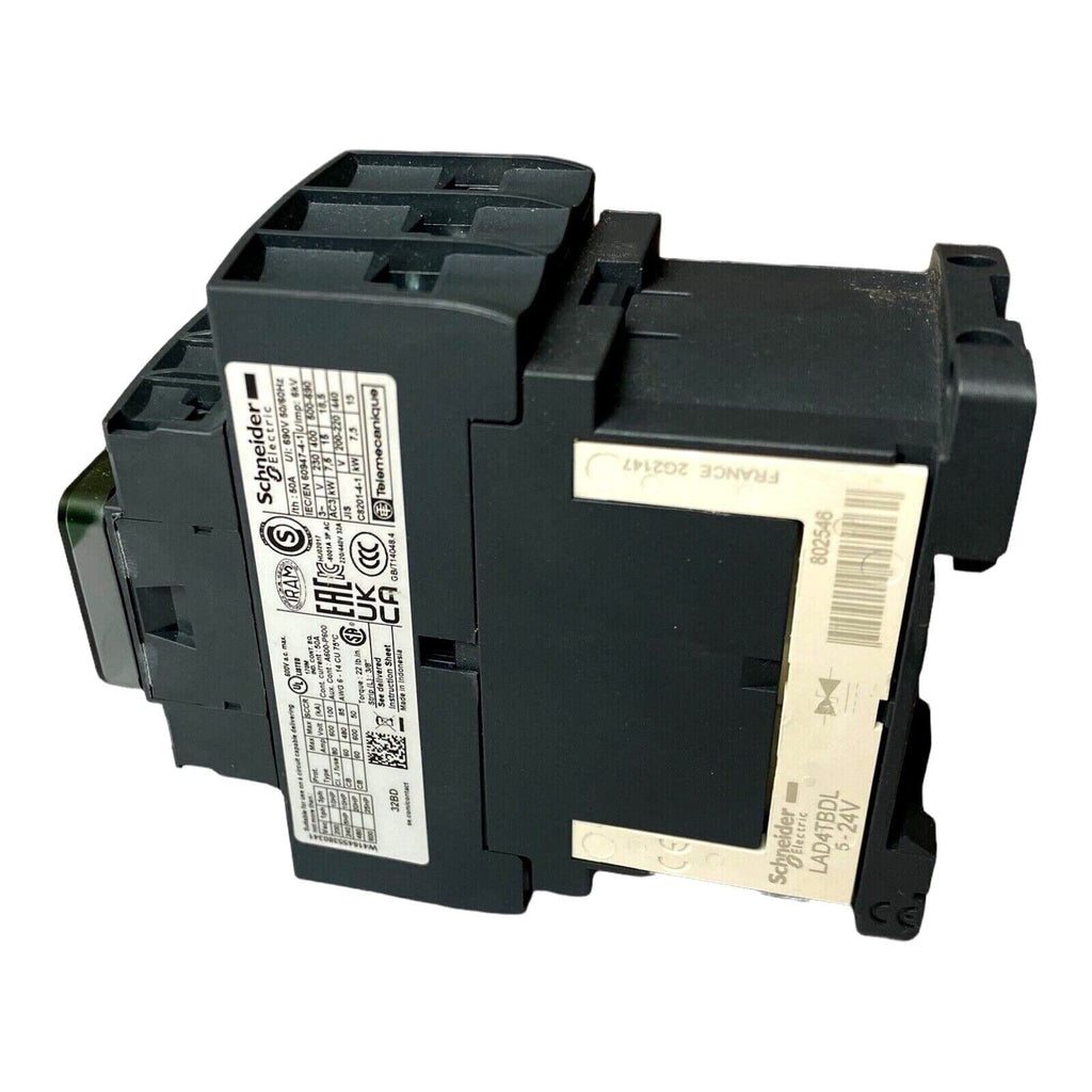 Schneider Electric Telemecanique Sensors LC1D32BD TeSys D Contactor, 3P, AC-3, 32 A, 24 VDC Coil, N