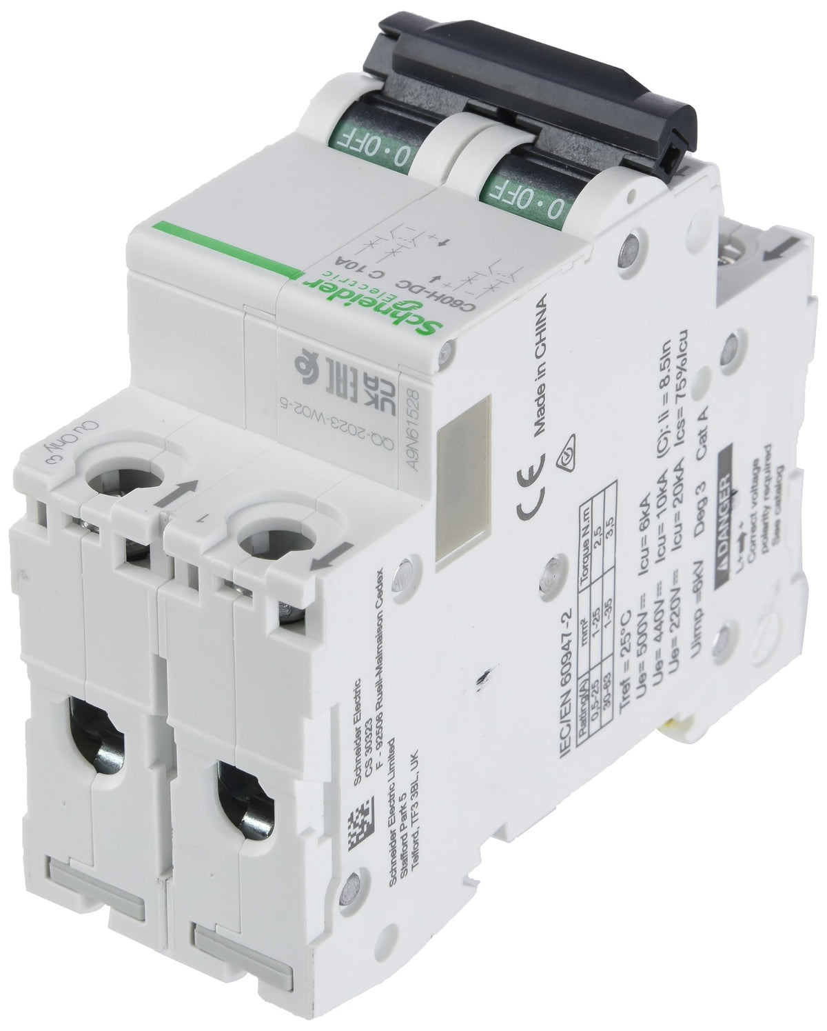 Schneider Electric Interruptor Magnetotérmico A9N61528 2P 10A Curva C