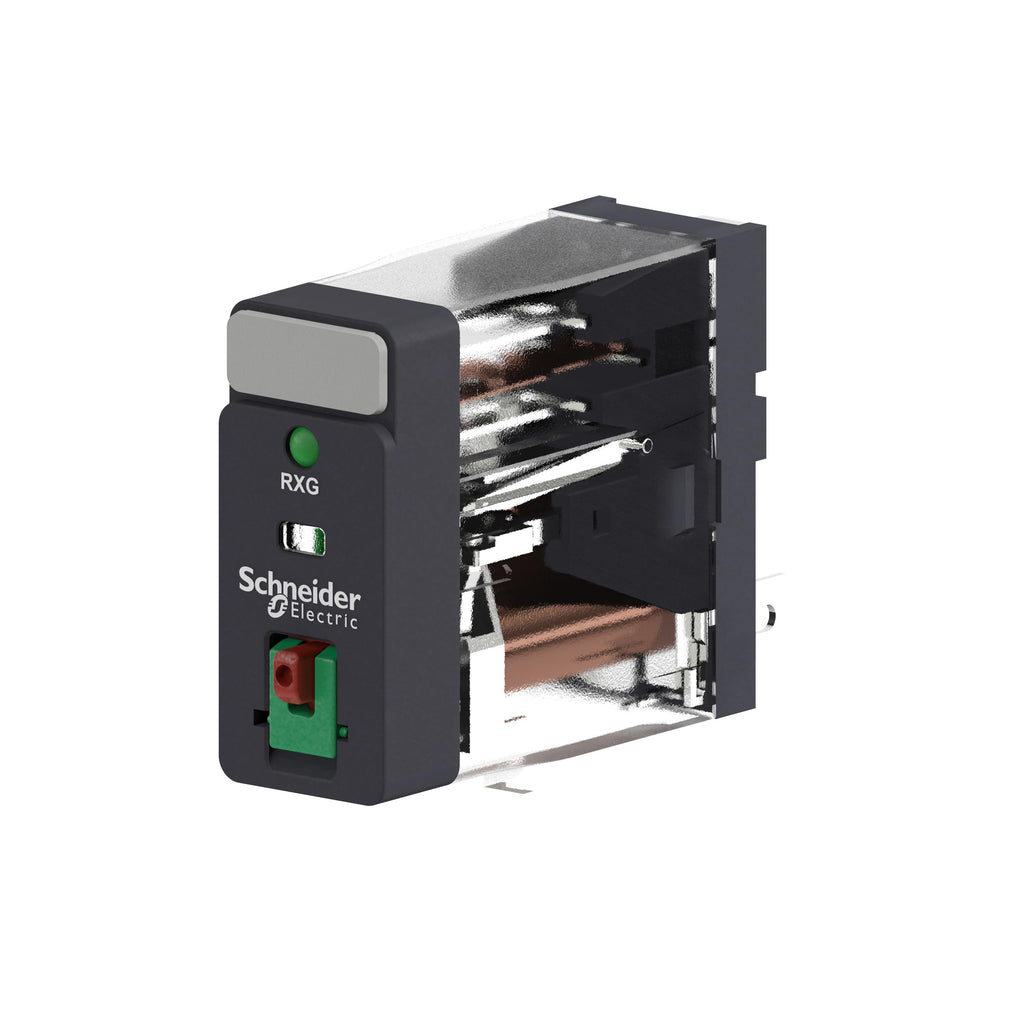 Schneider Electric RXG12P7 Relé 1Co 10A, Botón Test y Led 230Vac