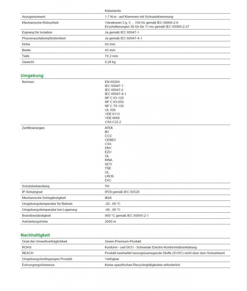 Schneider Electric GV2ME10 TeSys Disyuntor Magnetotérmico 4-6.3A