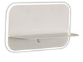 Mantra Lanzarote Aplique de Pared LED con Estante y USB 18W 3000K Blanco Mate
