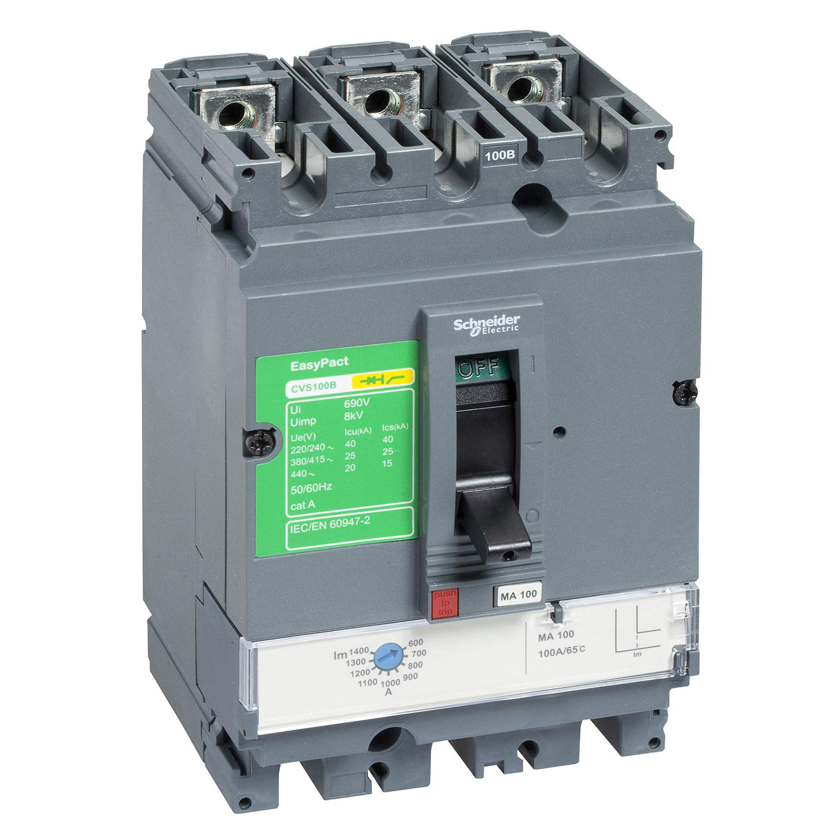 Schneider Electric LV516352 INTERRUPTOR AUTOMÁTICO CVS160F TM125D 4P 4R